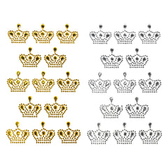 Crown Rhinestone Craft Stickers, 1-inch, 13-count