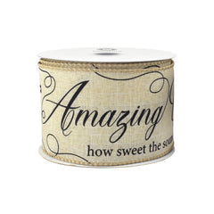 Patriotic Amazing Grace Wired Ribbon, 10-yard