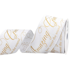 Patriotic Amazing Grace Wired Ribbon, 10-yard
