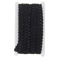 Metallic Waved Trim with Cellophane Center, 18mm, 15-Yards