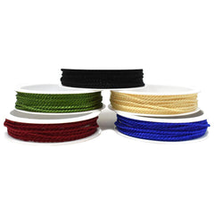Solid Color Twisted Cord, 1/8-Inch, 3-Yard
