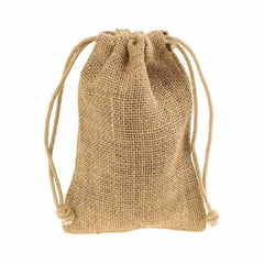 Burlap Favor Bags with Drawstring, 12-Piece