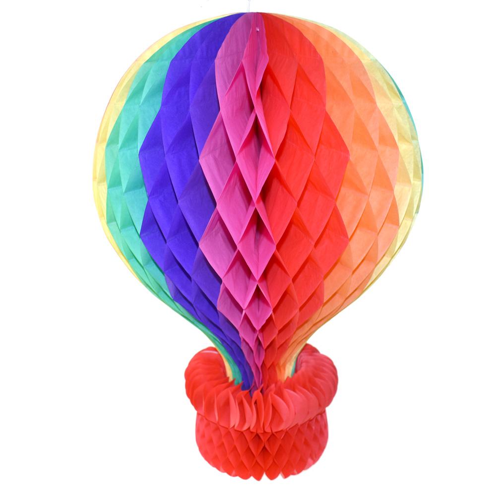 Rainbow Paper Honeycomb Balloon, 22-1/4-Inch