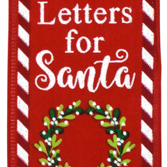 Christmas Letters for Santa Wired Ribbon, 2-1/2-inch, 10-yard