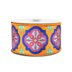 Mosaic Villa Deluxe Wired Ribbon, 10-yard