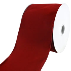 Christmas Velvet Wired Edge Ribbons