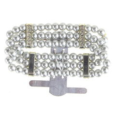 Corsage Wristlet with Pearl Band, 3/4-Inch