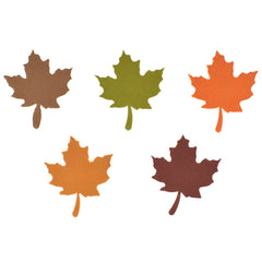 Maple Leaf Paper Embellishment Craft Stickers, 1-1/2-inch, 34-count