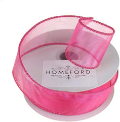 Sheer Organza Wired Edge Ribbon, 1-1/2-inch, 10-yard