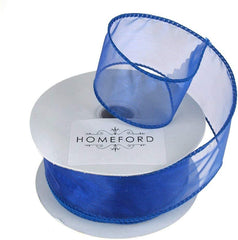 Sheer Organza Wired Edge Ribbon, 1-1/2-inch, 10-yard