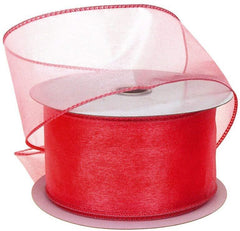 Sheer Chiffon Ribbon Wired Edge, 2-1/2-Inch, 25 Yards