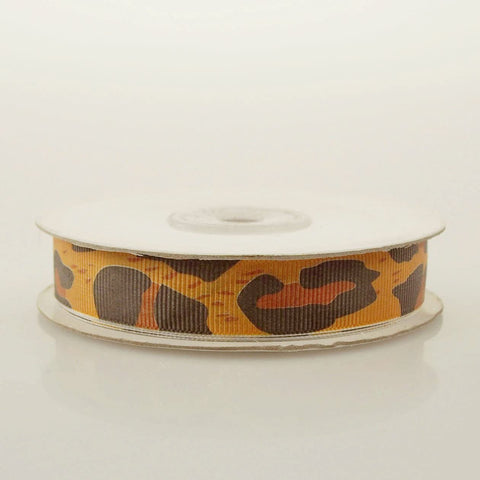 Cheetah Grosgrain Ribbon, 25-yard