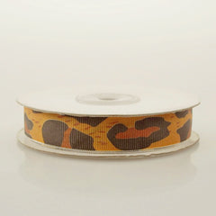 Cheetah Grosgrain Ribbon, 25-yard