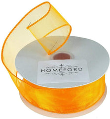Sheer Organza Wired Edge Ribbon, 1-1/2-inch, 10-yard