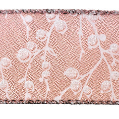 Berry Branch Silhouette Wired Ribbon, 10-yard