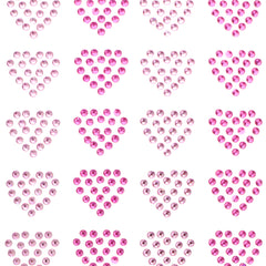 Gemstone Hearts Embellishment Craft Stickers, 3/4-inch, 48-count