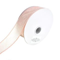 Crystal Rocks Wired Edge Glitter Ribbon, 1-1/2-Inch, 10-Yard