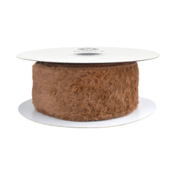 Christmas Soft Fuzzy Faux Fur Wired Ribbon, 10-yard