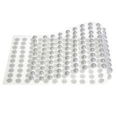 Plastic Pearls Flat Bead Self Adhesive Stickers