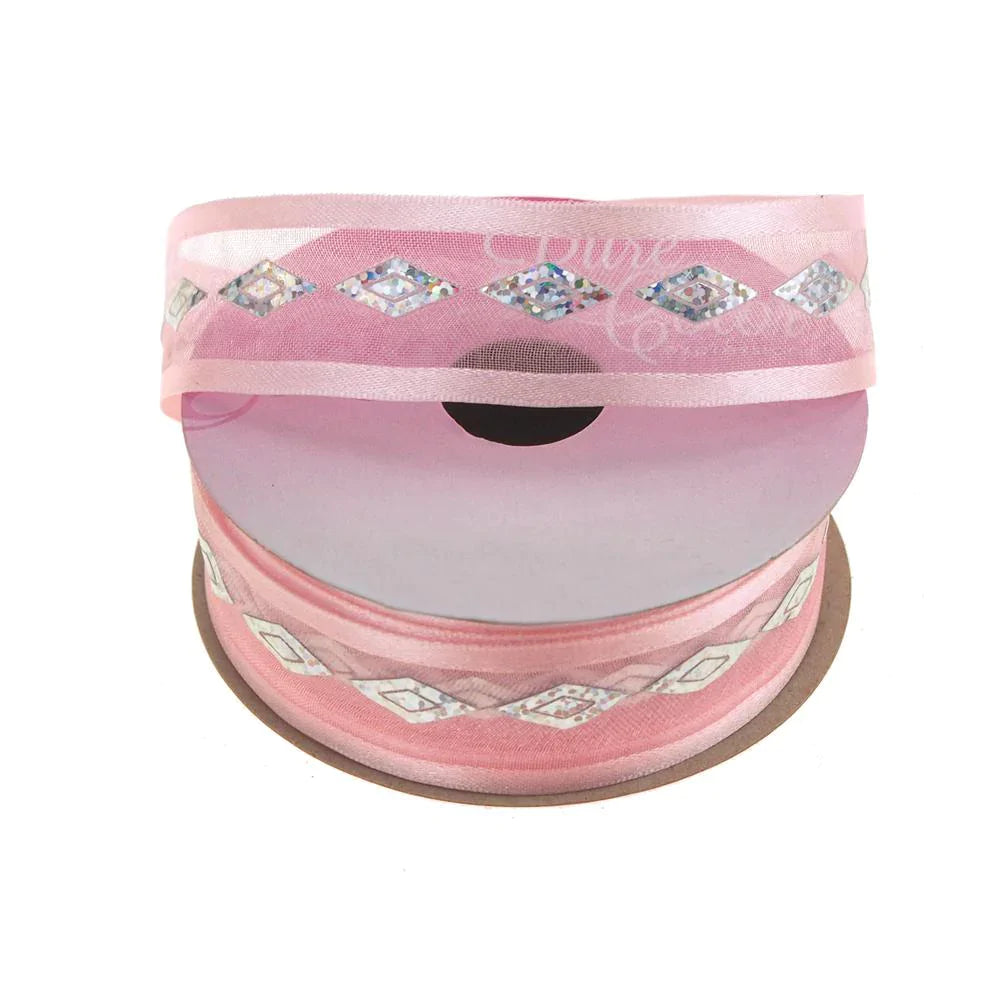 Harlequin Bling Center Sheer Ribbon, 1-1/2-Inch, 3 Yards