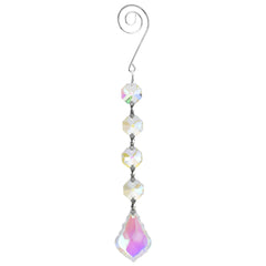 Acrylic Chandelier Crystals, Filigree Link, 6-inch