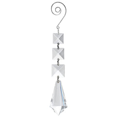 Acrylic Chandelier Crystals, Icicle Link, 7-inch