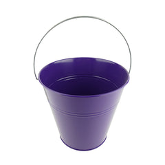 Tin Pail Bucket with Handle Party Favor, 9-Inch, 1-Count