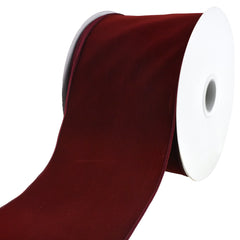 Christmas Velvet Wired Edge Ribbons