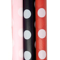 Polka Dot Plastic Table Roll Uncut, 40-Inch x 100-Inch