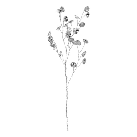 Gemstone Buttons Mini Floral Pick, 8-inch