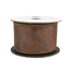 Deluxe Double Sided Leather Wired Ribbon, 5-yard