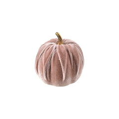 Velvet Pumpkin Centerpiece Decoration, 3-1/2-Inch