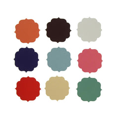 Quatrefoil Favor Label Tags, 1-3/4-Inch, 12-Count