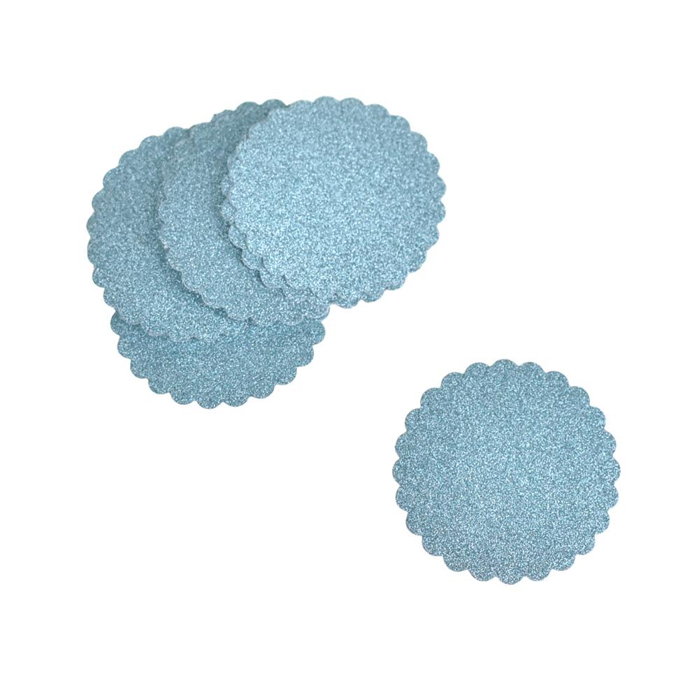 Scalloped Cloud Die Cut Paper Tags, 1-1/2-Inch, 12-Count