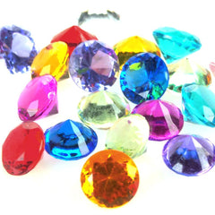 Acrylic Crystal Diamond Table Confetti, 3/4-Inch, 10-Ounce, 150-Count