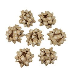 Self-Adhesive Pre-tied Star Bows, 2-Inch, 25-Piece