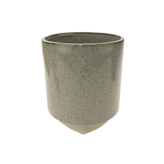 Cylinder Ceramic Pot with Base, 5-Inch