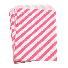 Candy Stripe Paper Treat Bags, 7-inch 25-Piece