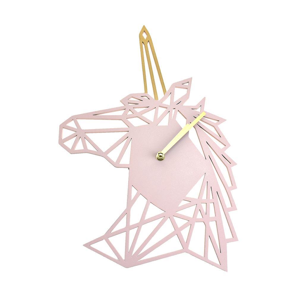 Geometric Unicorn Wall Clock, 16-1/2-Inch