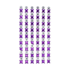 Rhinestone Embellishments Stickers, 6-Inch, 5-Strips