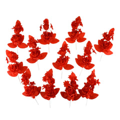 Organza Corsage Flowers, 6-inch, 12-count