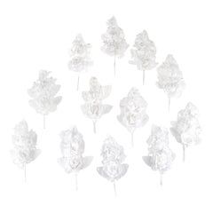 Organza Corsage Flowers, 6-inch, 12-count