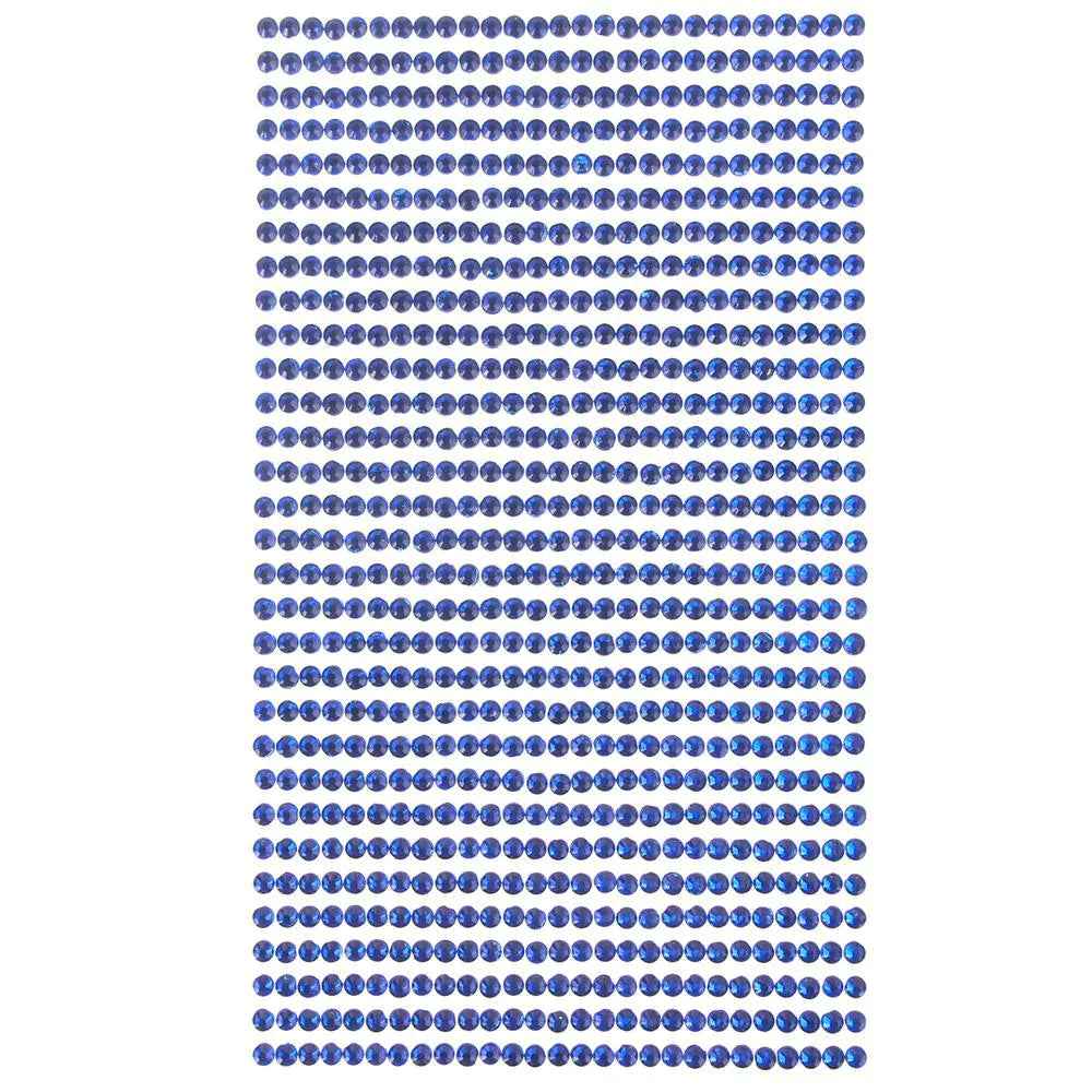 Round Adhesive Diamond Gem Stickers, 3mm