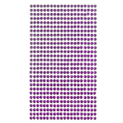 Round Adhesive Diamond Gem Stickers, 4mm