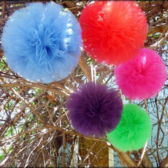 Tulle Pom Poms Ball Centerpiece, 4-Piece