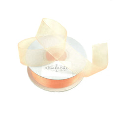 Sheer Organza Ribbon, 7/8-inch, 25-yard