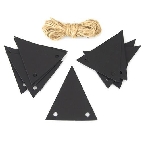 Chalkboard Tags Triangle, 2-1/4-inch, 20-Piece