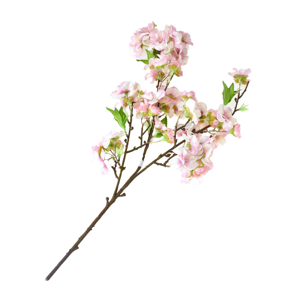 Artificial Cherry Blossom Floral Spray Pick, 19-Inch