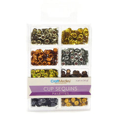 Loose Cup Sequins Palettes, 6mm, 16-gram