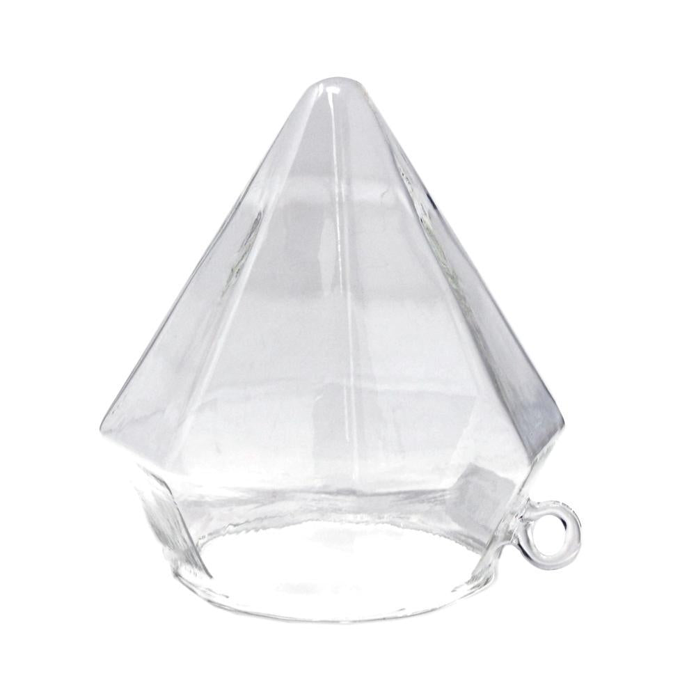 Clear Acrylic Geometric Hanging Terrarium, 5-1/2-Inch